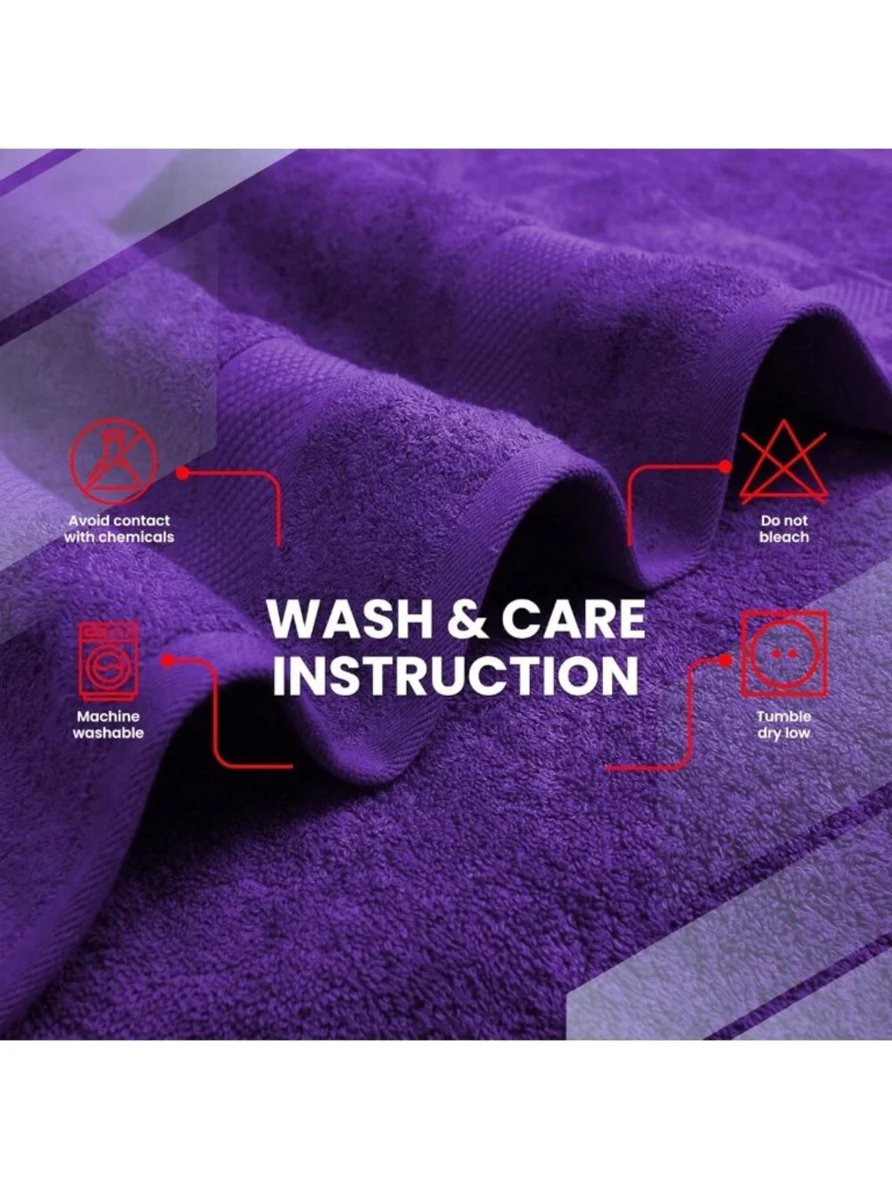 Luxury 8-Piece Cotton Towel Set - Soft, Absorbent Bath Towels & Washcloths